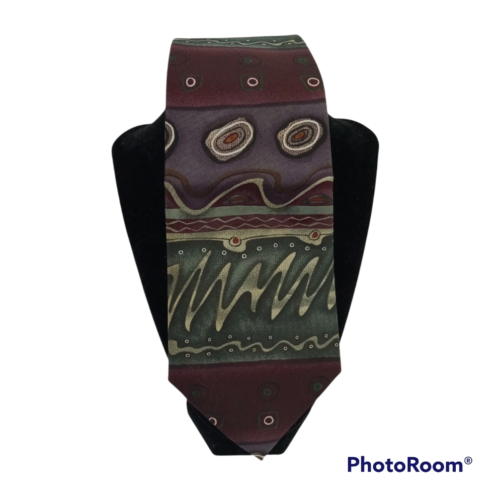 Ketch Men's Tie Abstract Necktie